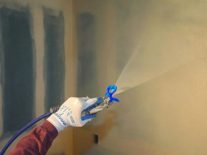 Шпаклевка стен под обои.